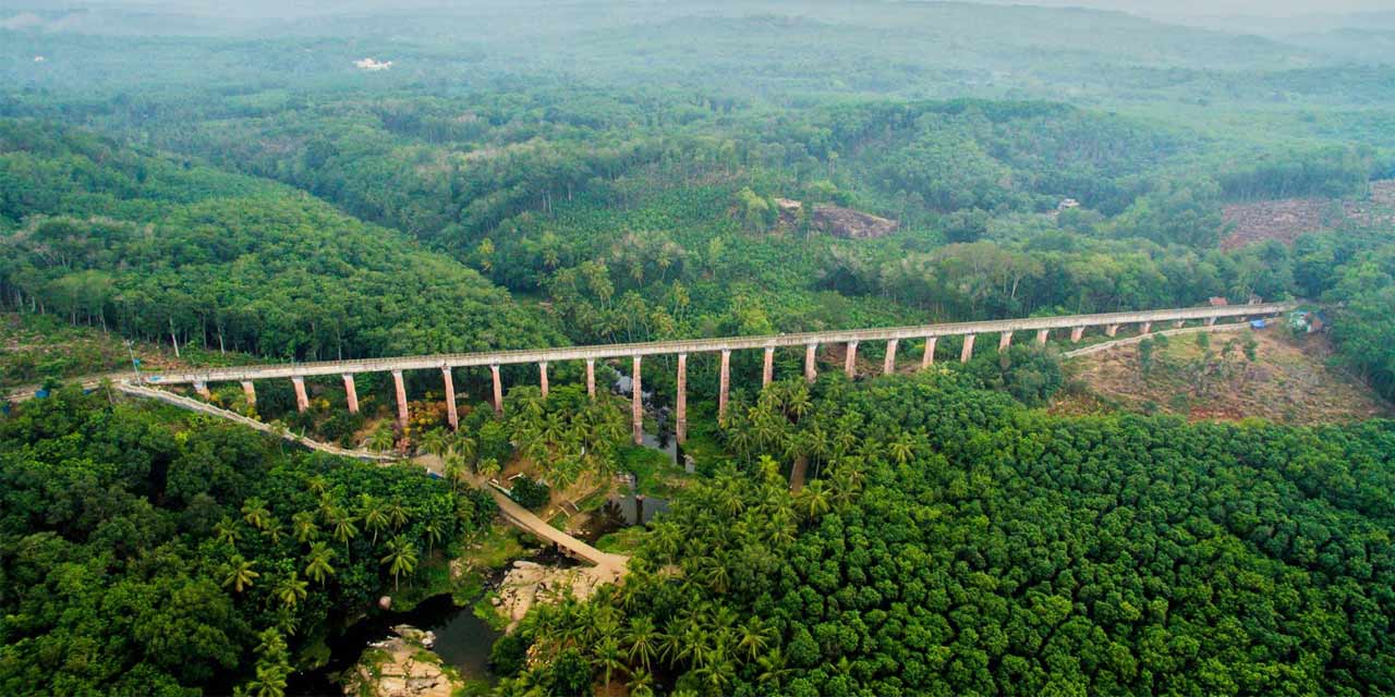 Mathoor Hanging Bridge Kanyakumari